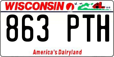 WI license plate 863PTH