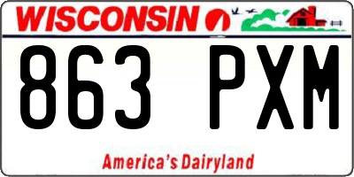WI license plate 863PXM