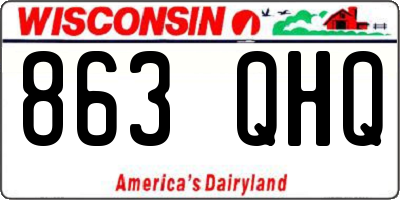 WI license plate 863QHQ
