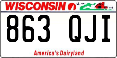 WI license plate 863QJI