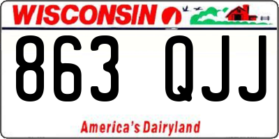 WI license plate 863QJJ
