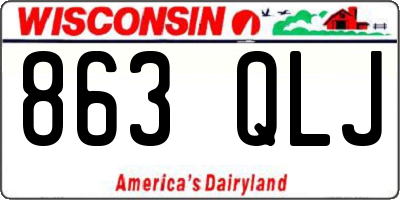 WI license plate 863QLJ