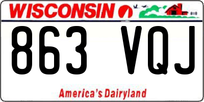 WI license plate 863VQJ