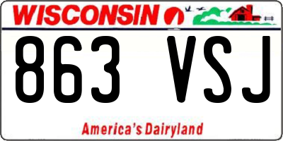 WI license plate 863VSJ