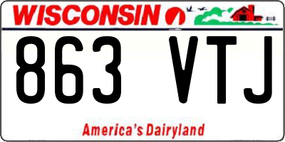 WI license plate 863VTJ
