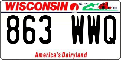WI license plate 863WWQ