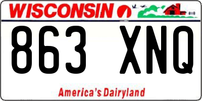 WI license plate 863XNQ
