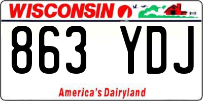 WI license plate 863YDJ