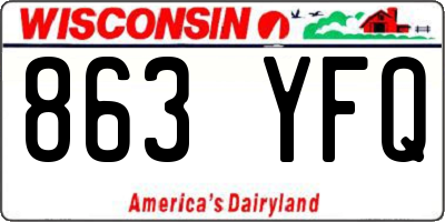 WI license plate 863YFQ