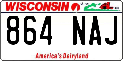 WI license plate 864NAJ