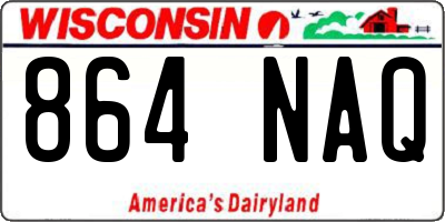 WI license plate 864NAQ