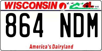 WI license plate 864NDM