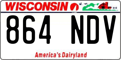 WI license plate 864NDV