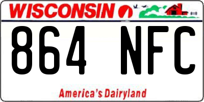 WI license plate 864NFC
