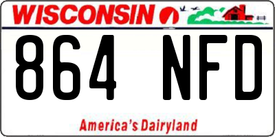 WI license plate 864NFD
