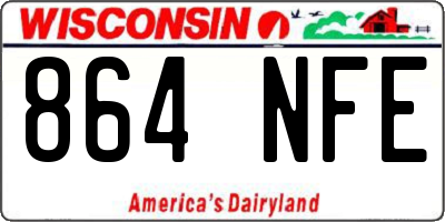 WI license plate 864NFE