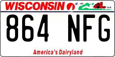 WI license plate 864NFG