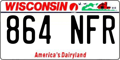 WI license plate 864NFR