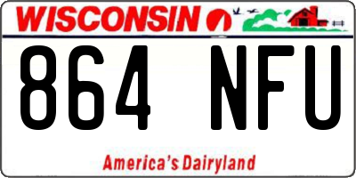 WI license plate 864NFU