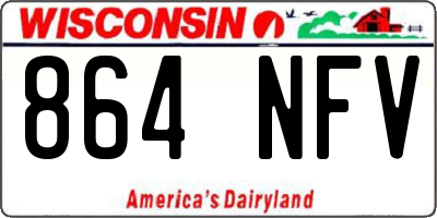 WI license plate 864NFV