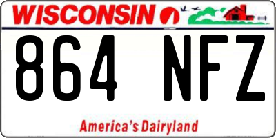 WI license plate 864NFZ