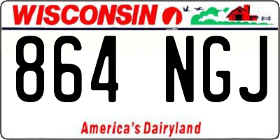 WI license plate 864NGJ