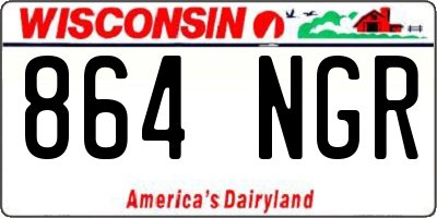 WI license plate 864NGR