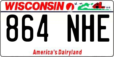 WI license plate 864NHE