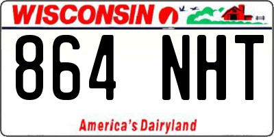 WI license plate 864NHT
