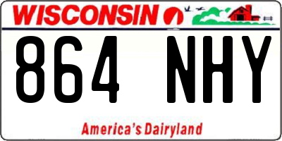 WI license plate 864NHY