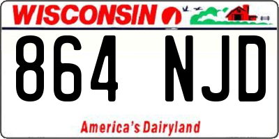 WI license plate 864NJD