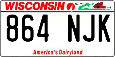 WI license plate 864NJK