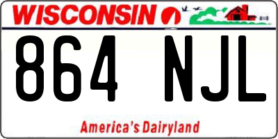 WI license plate 864NJL
