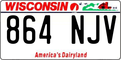 WI license plate 864NJV