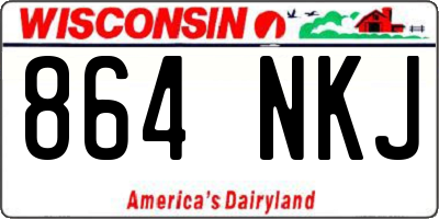 WI license plate 864NKJ