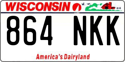 WI license plate 864NKK