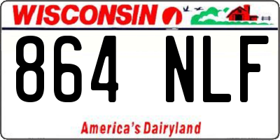 WI license plate 864NLF