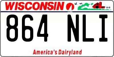 WI license plate 864NLI