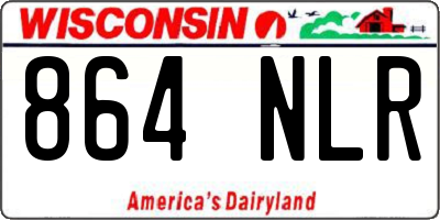 WI license plate 864NLR