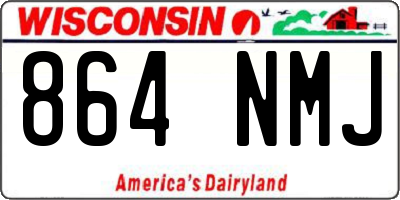 WI license plate 864NMJ