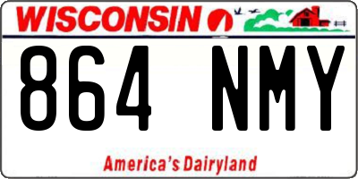 WI license plate 864NMY