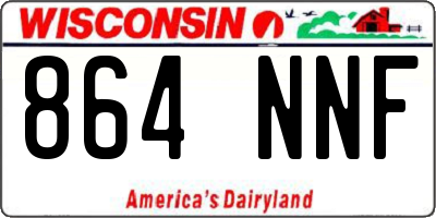 WI license plate 864NNF