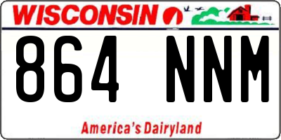 WI license plate 864NNM