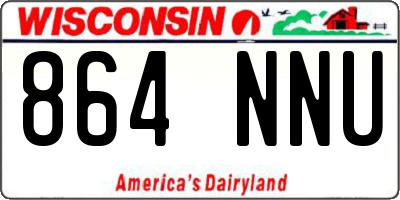 WI license plate 864NNU