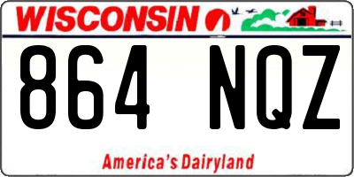 WI license plate 864NQZ