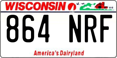 WI license plate 864NRF