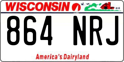 WI license plate 864NRJ