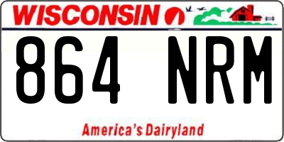 WI license plate 864NRM