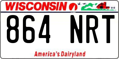 WI license plate 864NRT