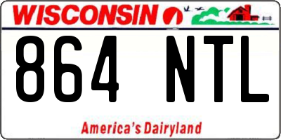 WI license plate 864NTL